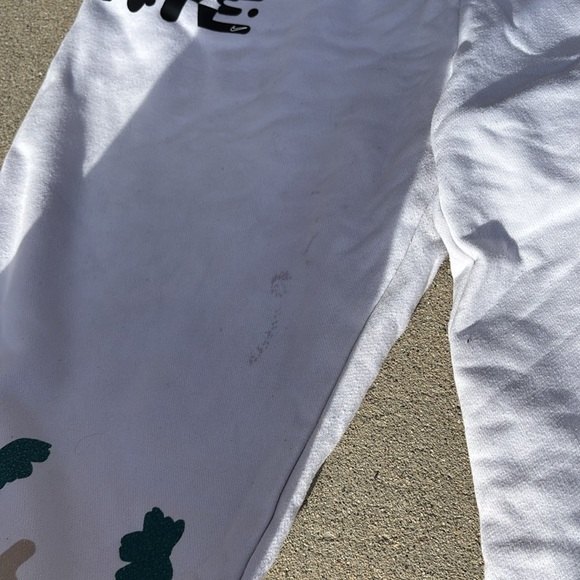 Nike Sweatpant Joggers White/Pink - Men's Size Large - Drawstring Pants - Picture 2 of 7